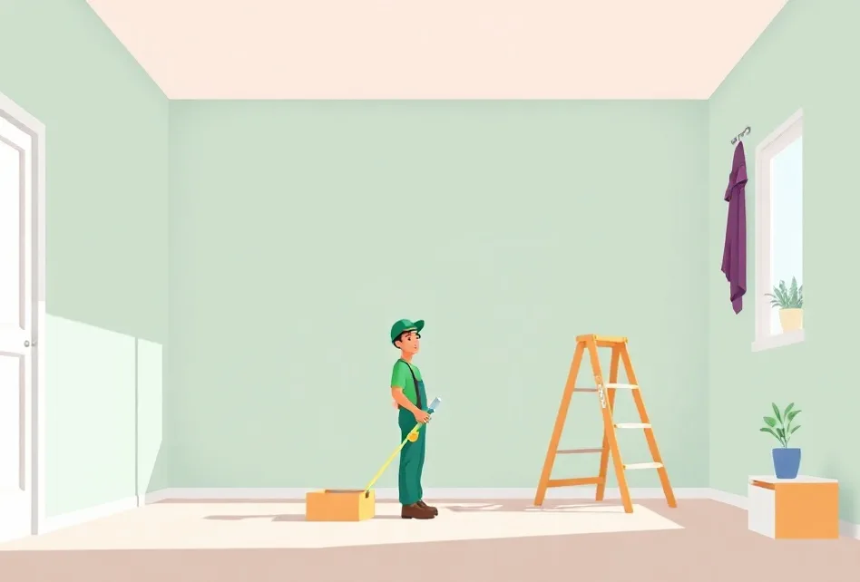 Intérieur rénové après travaux de peinture à Biganos